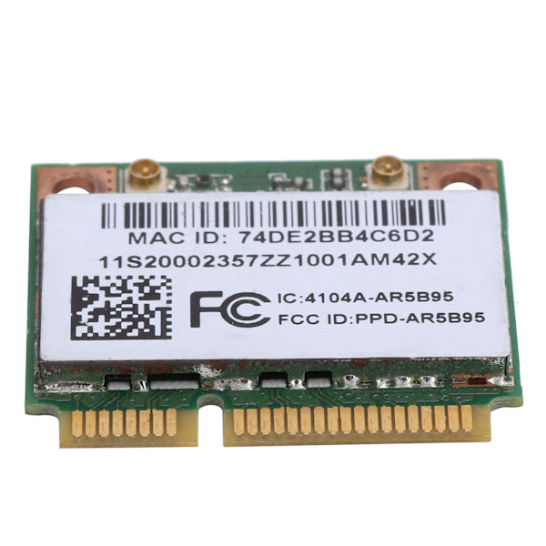 Trådløst netværkskort til HP computer 150Mbps 802.11B G/N Half Mini PCI-E Adapter AR5B95