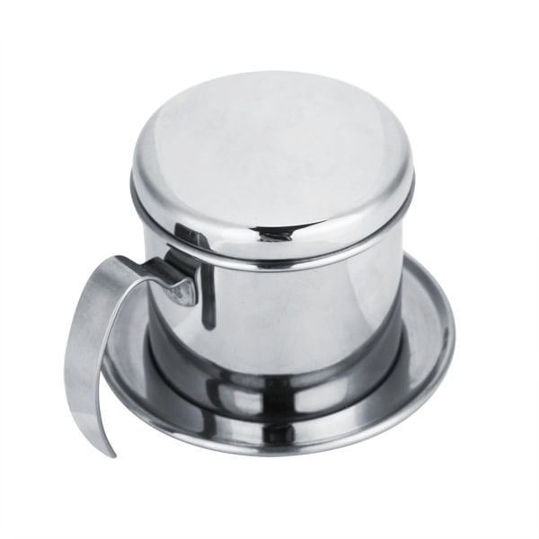Rustfritt stål kopp vietnamesisk kaffedrypp Filter Maker Infuser Home Sliver