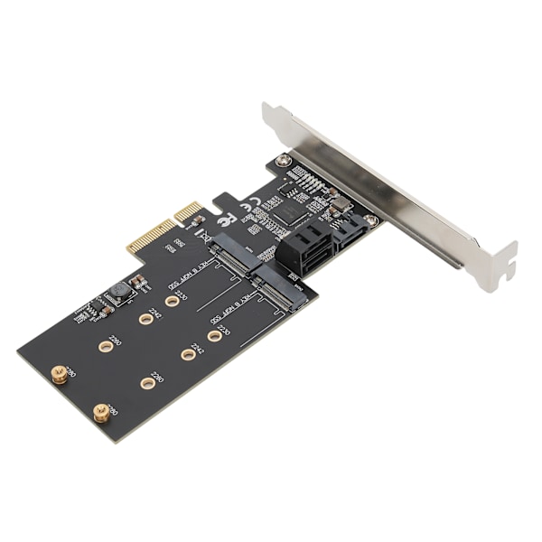 Expansionskort PCIE till 3 portar SATA3.0 2-portars M.2 elektronisk komponent JMB585-chip