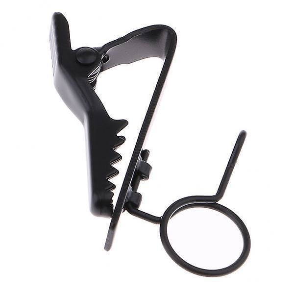 10 x Ringtyp Mini 10mm Mikrofon Slipsnål Hållare för Chattmöte