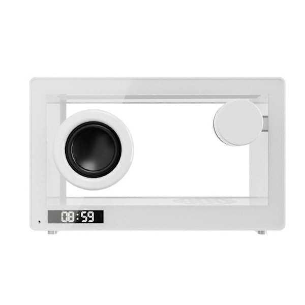 Kannettava Retro Bluetooth -kaiutinkello RGB-valolla TF-kortti A F