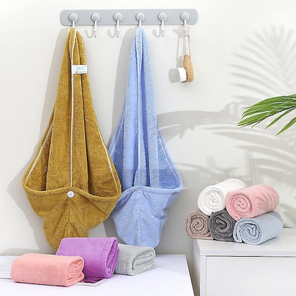 Nopeasti kuivuva suihkumyssy - Superimukykyinen ja paksu pyyhe aikuisille - Monikäyttöinen bandana, pitkä huivi ja kylpypyyhekuivain - Vaaleanvihreä (1 pakkaus)