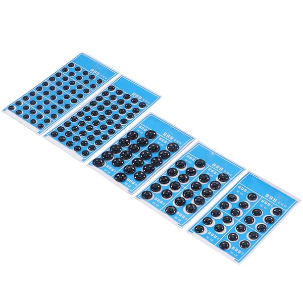 10-pack tryckknappar svart rostfritt stål rätt storlek multifunktionell enkel användning tryckknappar för väskor kläder hattar