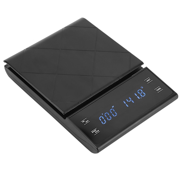 Elektronisk kaffevåg Digitala köksvågar med timer LCD-display 0,1g-3kg