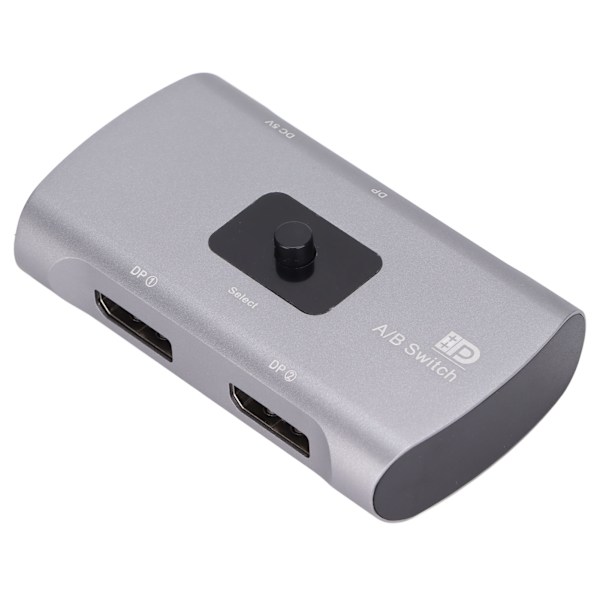 DP A/B-bryter 3D visuelle effekter DP1.2 toveis bryterkonverter 4K 60Hz DC 5V ekstern strømforsyning