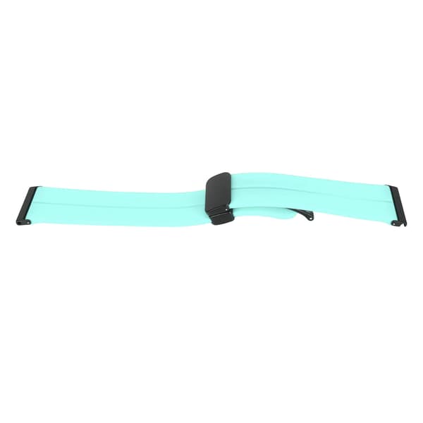 Silikonband Quick Release Sportklockarmband med 24 mm magnetiskt fällbart spänne, passar för Suunto 7 9 D5i Mintgrön
