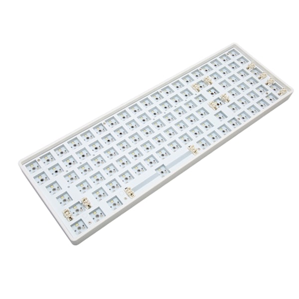 Mekanisk tastatur DIY-sæt 100 taster Hot Swappable 5pin switch 96% layout Trådløs kablet modulær mekanisk tastatur Hvid