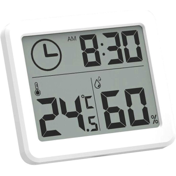 Digital Hygrometer Termometer Indendørs Hygrometer Ultratynd Temperatur Fugtighedsmåler med Stor