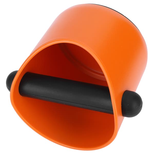 Minikaffebehållare Halkfri Rak Port Hushållsslipbehållare Knock Bin Box (Orange)