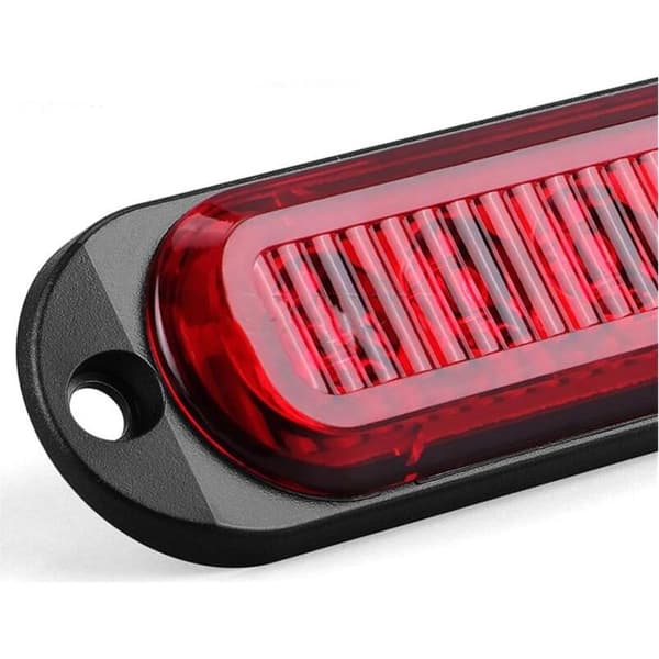 10X LED sidemarkeringslys 12/24V LED trailer sidemarkeringslys advarselslys til lastbil autocamper campingvogn (rød)
