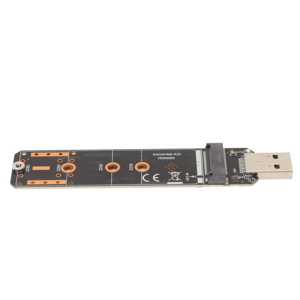 NVMe-USB-sovitin Plug and Play kannettava SSD 10 Gbps USB 3.2 Gen 2 -silta M.2 NVME USB -sovitin musta