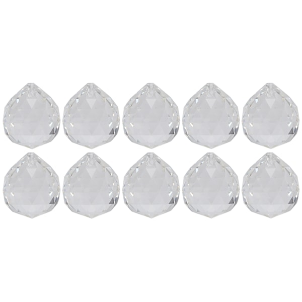 10 stk krystallkule klar lysekrone anheng erstatning hengende prisme deler solfanger 30mm