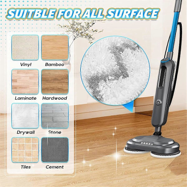4 stk. moppeputer for SmartSteam Scrubbing dampmoppepute