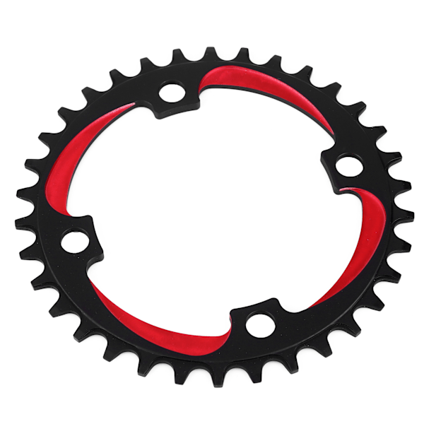 34T 104BCD Aluminiumlegering Enkelspeed Mountainbike Racefiets Crank Wiel Ring Kettingblad Zwart Rood