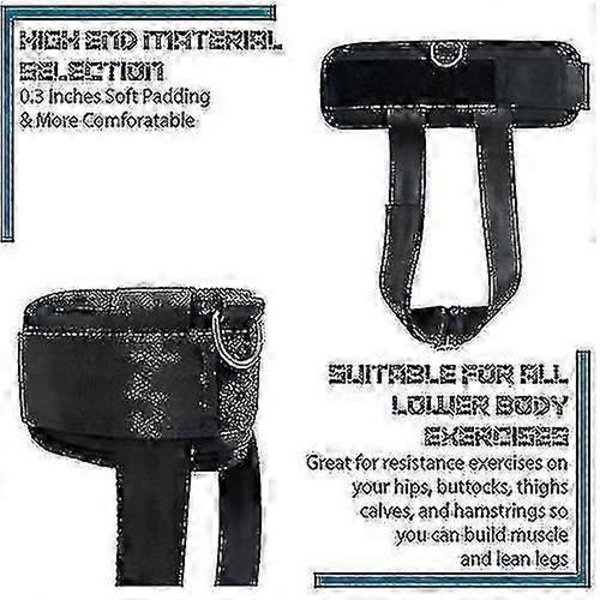 Justerbar manual Hantel Ankelstropper D-ringer Vekter Benforlengelse Trening Tibialis Trainer Hjemmegym Treningsutstyr