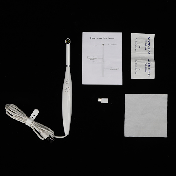 USB-tandläkarendoskop med justerbara LED-lampor, intraoral kamera, HD-video för Android