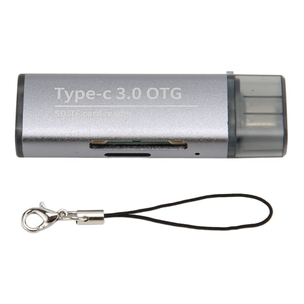 Lagerkortlæser Bærbar understøttelse Micro Storage Card 2 i 1 USB C 3.1 USB 3.0 Memory Card Reader med 2 stik