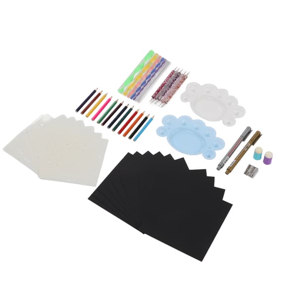 50 stk. Mandala Dotting Tools Malersæt Multifunktionelt Komplet Værktøjssæt til Rock Dot Paint Stencils til DIY Håndværk