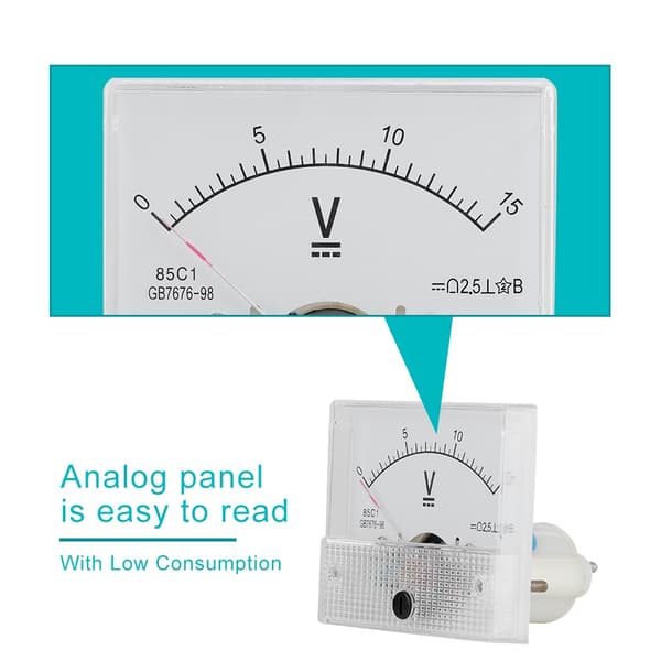 DC 0-15V DC Analog 85C1 Strøm Voltmeter Spænding 2.5 Nøjagtighed Spænding Analog Voltmeter Panel