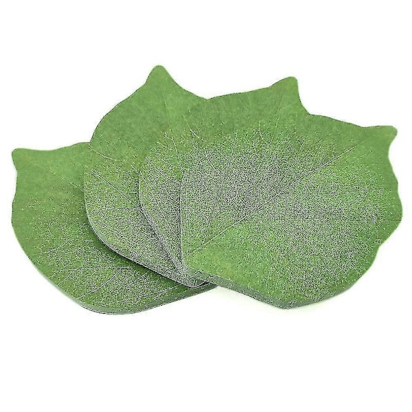 Gröna bladformade klisterlappar (4 st) - Handla nu!