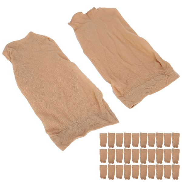 30st Professionell Strumpa Peruk Cap Stretchig Elastisk Tvättbar Bärbar Hårnät SetFleshcolor