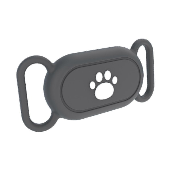 Silikone Cover egnet til Samsung Galaxy SmartTag 2 Bluetooth Tracker Beskyttelsesetui egnet til Hund / Kat - B17 Potemønster Grå
