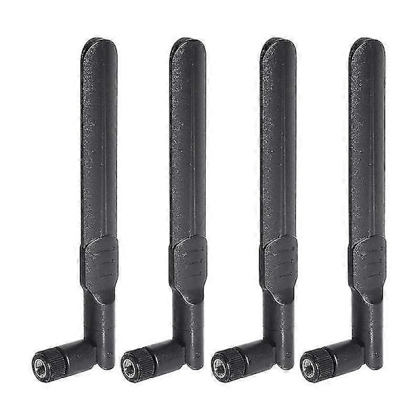 4 stk. Dual Band WiFi Antenne 2.4GHz 5GHz 5.8GHz 8DBi MIMO RP-SMA Han Antenne kompatibel med WiFi Router Trådløs