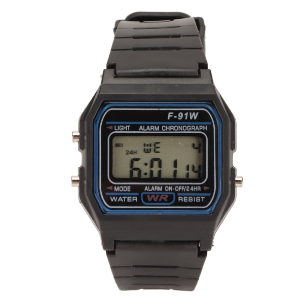 Barn elektronisk watch Multifunktion självlysande vattentät digital watch för barn för utomhus svart