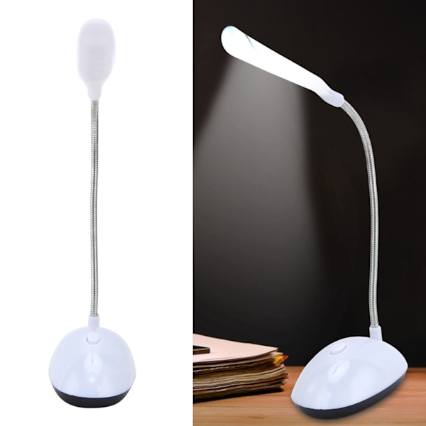 LED-läslampa för barn, vit 360° flexibelt ögonskydd justerbar sänggavellampa i sovrummet