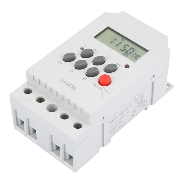 TM630A AC220V Mini LCD Digital Mikrokontroller Kontroll Strømtimerbryter (AC220V)