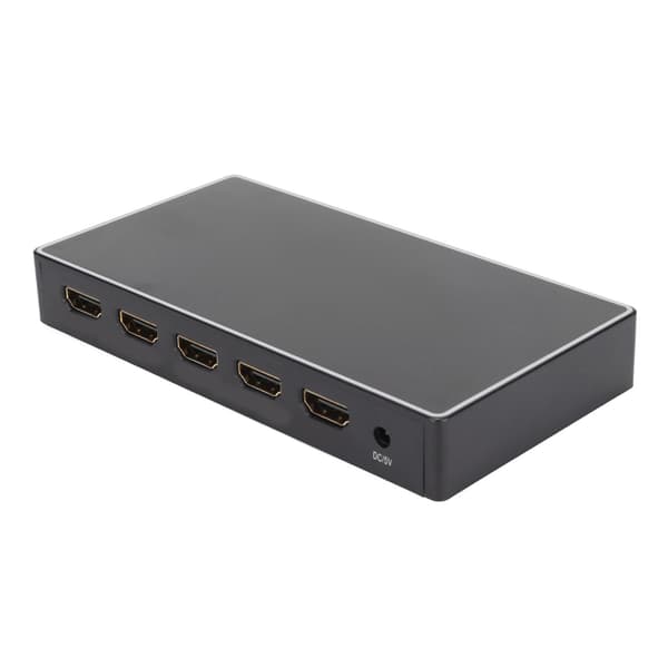 4K HD Multimedia Interface Selector 6Gbps 2.0V 4 ind 1 ud 4K ved 60Hz HD Multimedia Interface Konverter 100‑240V US Stik