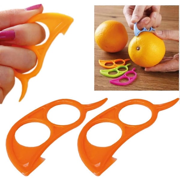 2-pack Citrusfruktskalare, Kökskalare för Citrusfrukter, Citroner, Tar Bort Lätt Fläckar, Fruktskalare för Frukt och Grönsaker