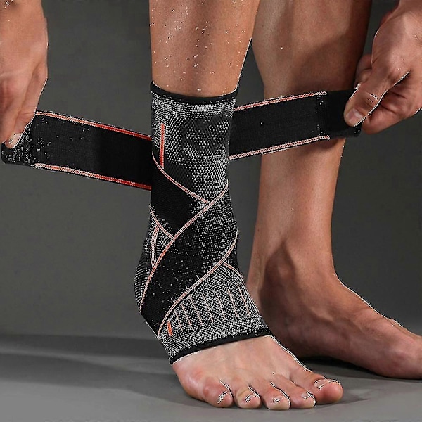 Ankelstöd Kompressionsbälte Sport Ankel Skydd Wrap Guard Grön S-m