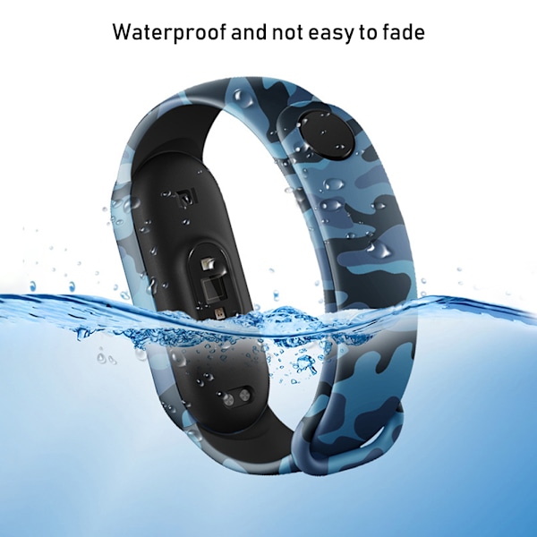 TPU+TPE armbåndsarmbånd erstatning for Xiaomi Mi Band 5 justerbart armbånd for Xiaomi Mi Band 5 NFC