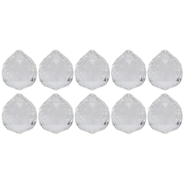 10 stk krystallkule klar lysekrone anheng erstatning hengende prisme deler solfanger 30mm