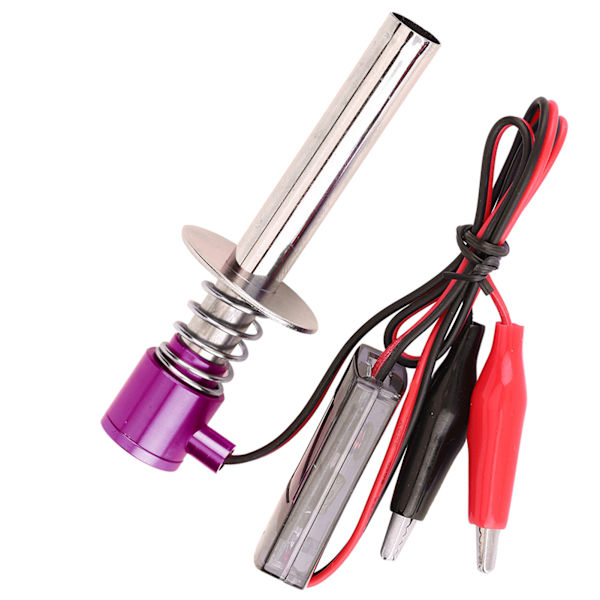 6V -24V elektroniskt glödstift Starttändare Passar för Nitro RC bilmotor (lila)