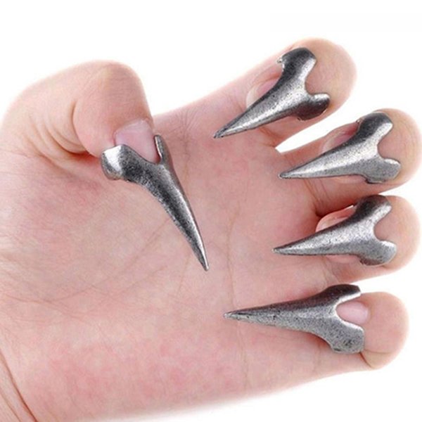 10 kpl Halloween-asun kynnet Gothic Punk Sormukset Retro Nail Ring Claws Full Finger Sormukset