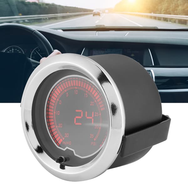 2 tommer/52 mm Universal 7 Farveskiftende Bil Turbo Boost Måler 10000 RPM LCD Display Ommøblering