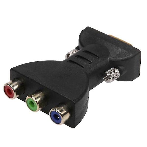 3RCA RGB-hona till HD 15-stifts VGA-stil komponentvideoadapterkonverter