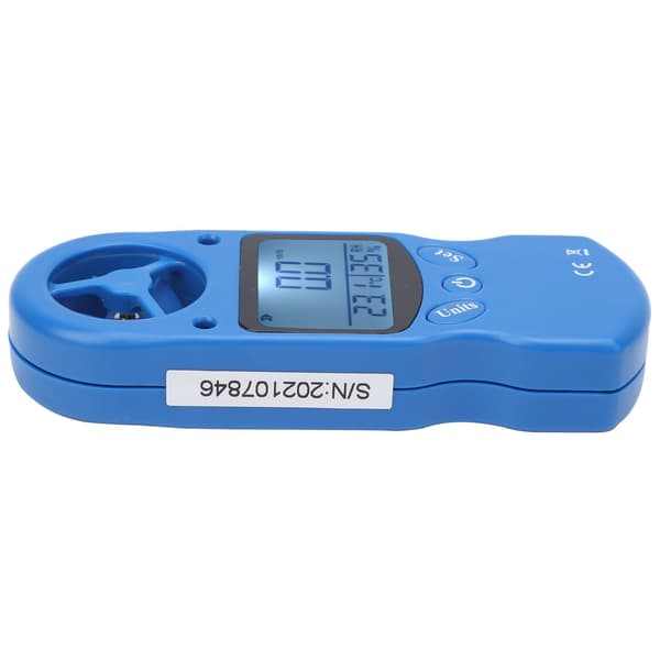 Mini Håndholdt Digital Anemometer Vindhastighetsmåler 0~30m/s Temperaturmåler Tester