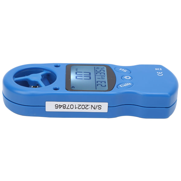 Mini håndholdt digital vindmåler Vindhastighedsmåler 0~30m/s Temperaturmåler tester