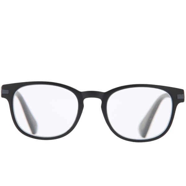 Vanhuksille Yksinkertaiset tyylikkäät lukulasit Unisex Kannettavat Presbyopic lasit lukemiseen + 200 musta + harmaa