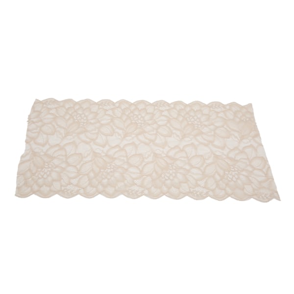Spetsband 10 meter 23 cm bredd dekorativ elegant spetskant för presentförpackning brudkläder broderidekoration hudfärg