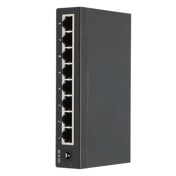 8-portars Gigabit Ethernet-switch TBCS5008E Plug Play Stabil Robust Aluminiumlegering Datornätverksswitchar 100-240V (US-kontakt)