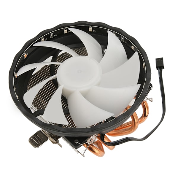 12 cm CPU-køler 3-bens interface Lav støj Stærk varmeafledning Computer CPU-køleventilator med RGB-lys