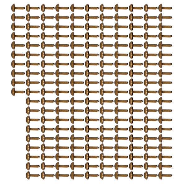 200 st klädselsstift 6 mm brons metallplätering robust blank glänsande enkel installation dekorativa spikar för kläder väskor skor