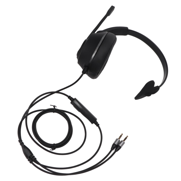 Telefonheadset Professionell brusreducering Dubbla 3,5 mm-pluggar PC-headset för Call Center Customer Service Business