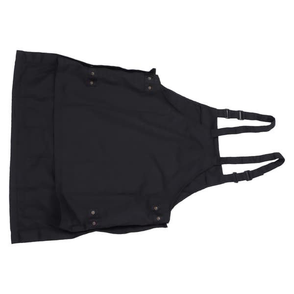 Køkkenforklæde Sort Forklæde Polyester Lommer Justerbar Rem Unisex Forklæde til Hjemmet Kommerciel Kaffebar Restauranter