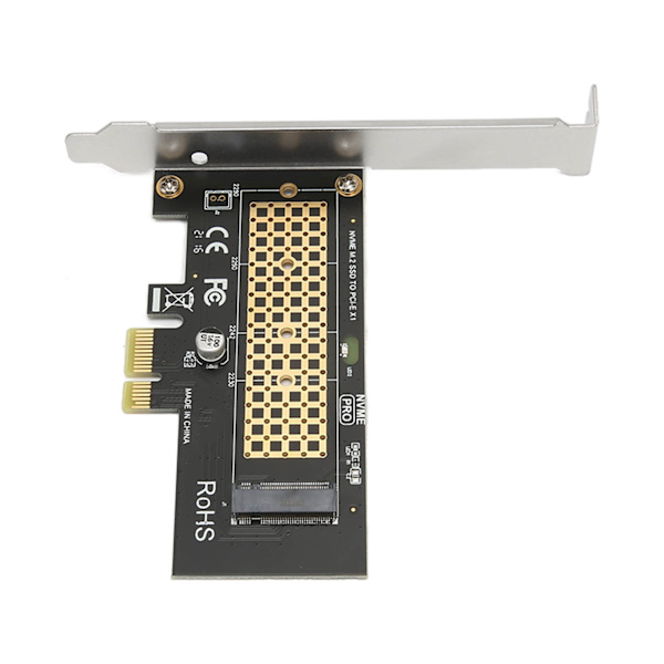 NVMe PCIe Adapter 5 Gbps Båndbredde NVME Interface Plug and Play PCIe til M.2 SSD Adapter med køleplade til M Key SSD