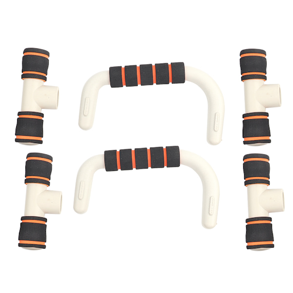 2 stk. Orange H-formede push-up-stativer - greb til push-ups - fitnessudstyr til hjemmet - indendørs sportsudstyr